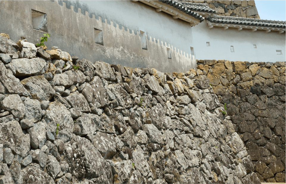 Artisanat du château : Murs en pierre